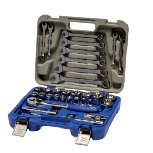 Juego Dados y llaves de 1/2", mm, 33 piezas