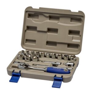Juego Dados 3/8", mm, 18 piezas