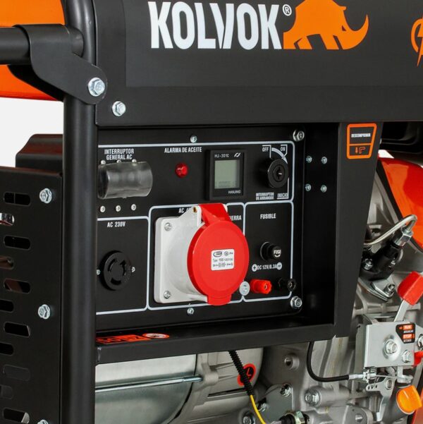 GENERADOR ELECTRICO DIESEL TRIFASICO 8.1KVA KOLVOK - Imagen 4